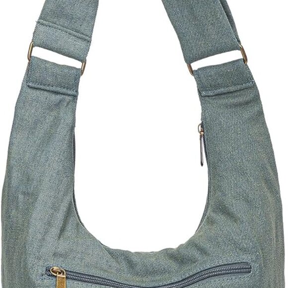 Women Hippie Canvas Crossbody Bag Large Capacity Shoulder Sling Handmade - Picture 2 of 6